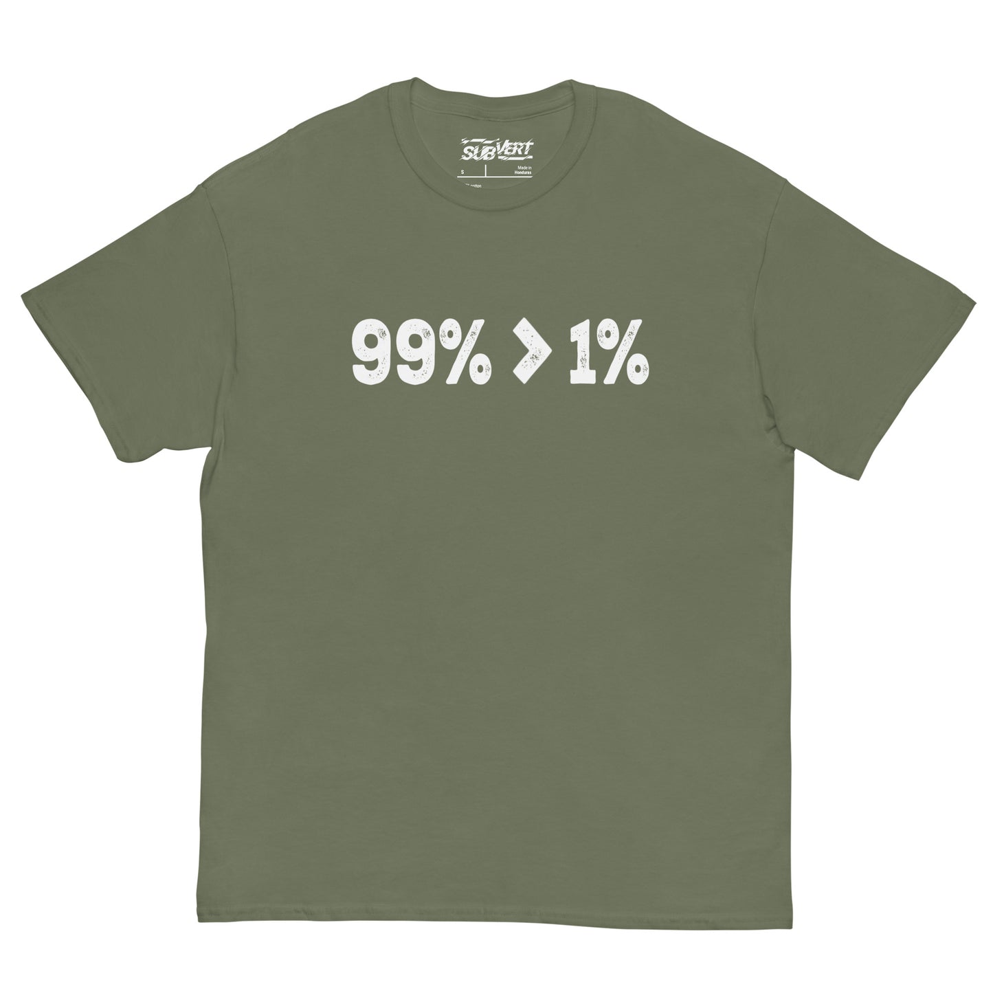 99%>1% tee